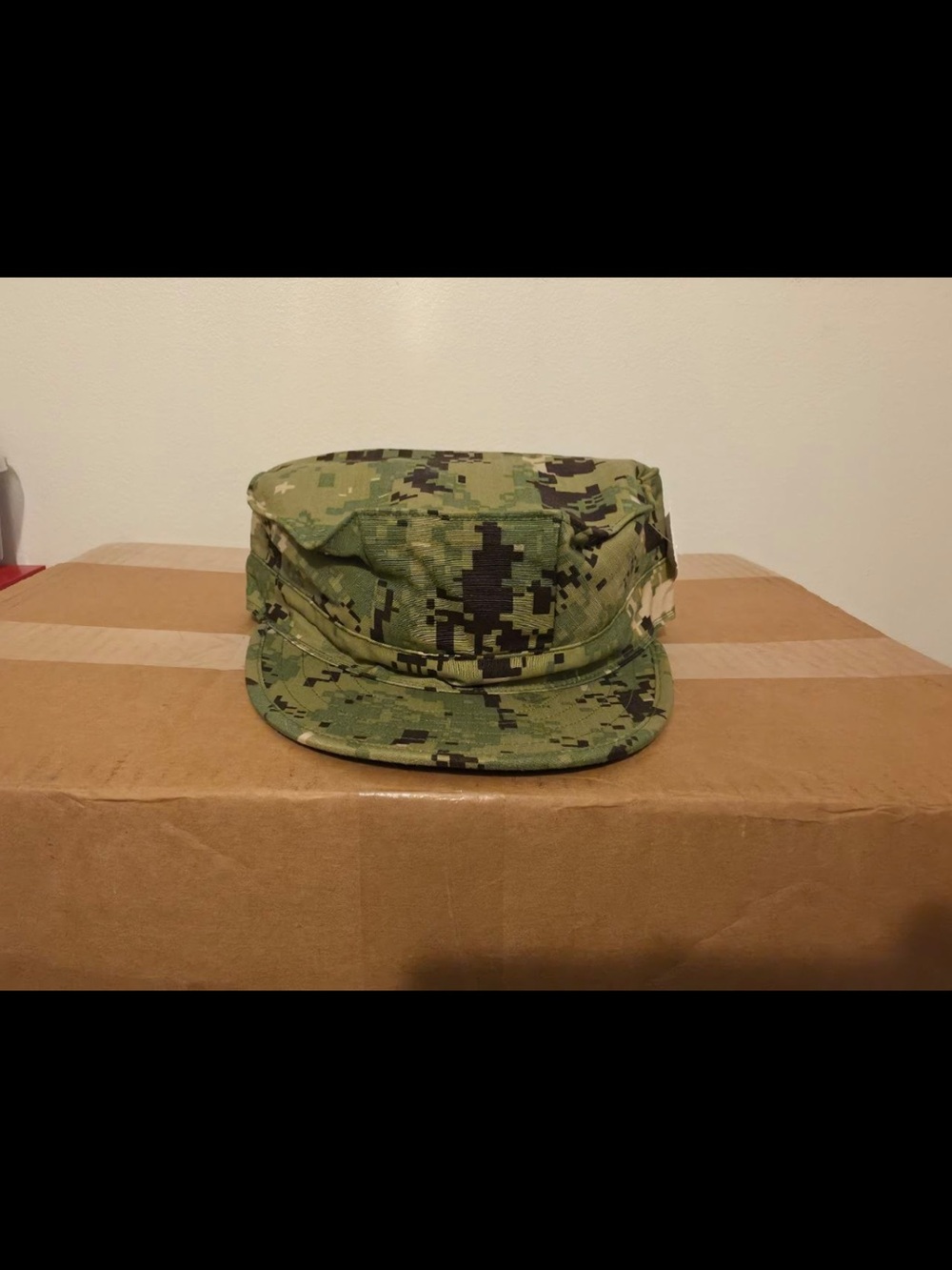 US Navy NWU Type III AOR2 Woodland 8-Point Utility Cap Cover Hat Size 8 **NEW**